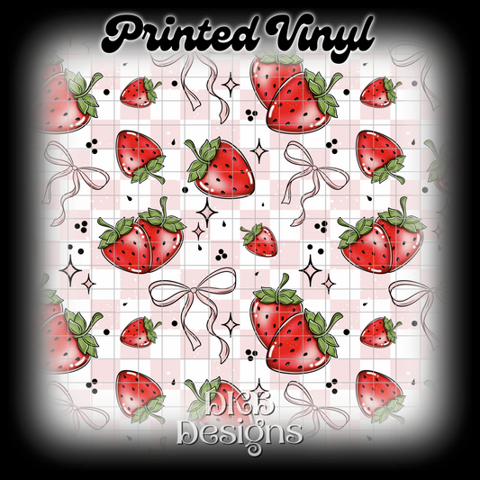Strawberry season Printed Vinyl