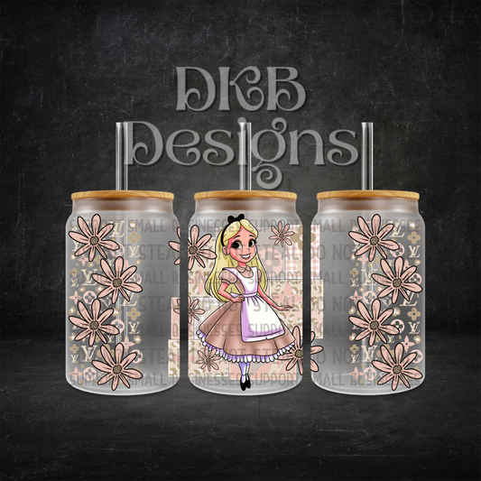 Luxury 16oz glass can UV DTF