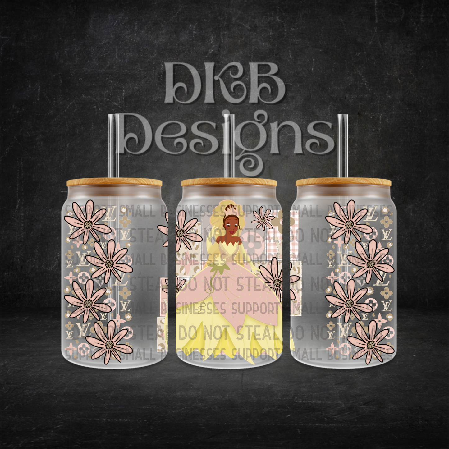 Luxury 16oz glass can UV DTF