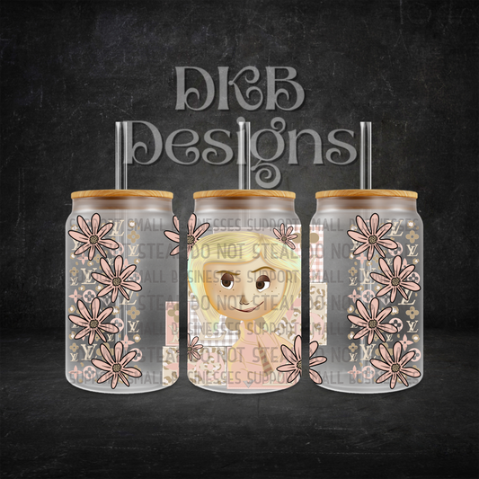 Luxury 16oz glass can UV DTF