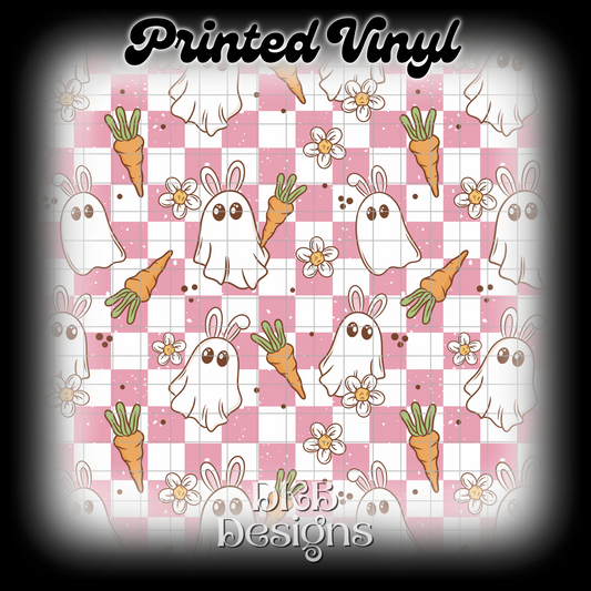 Bunny ghosts Printed Vinyl