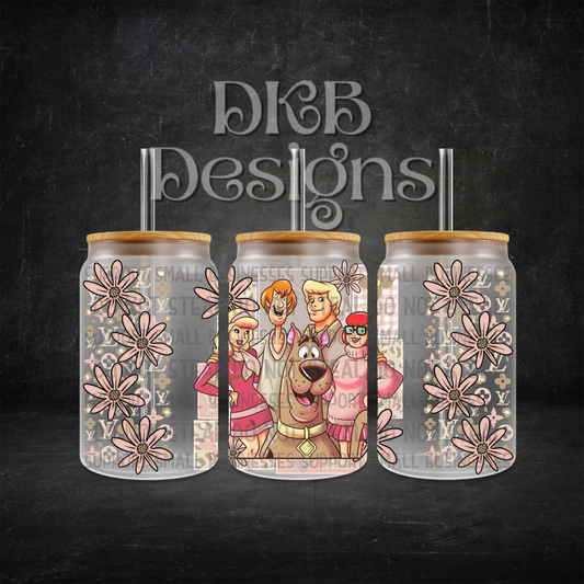 Luxury 16oz glass can UV DTF