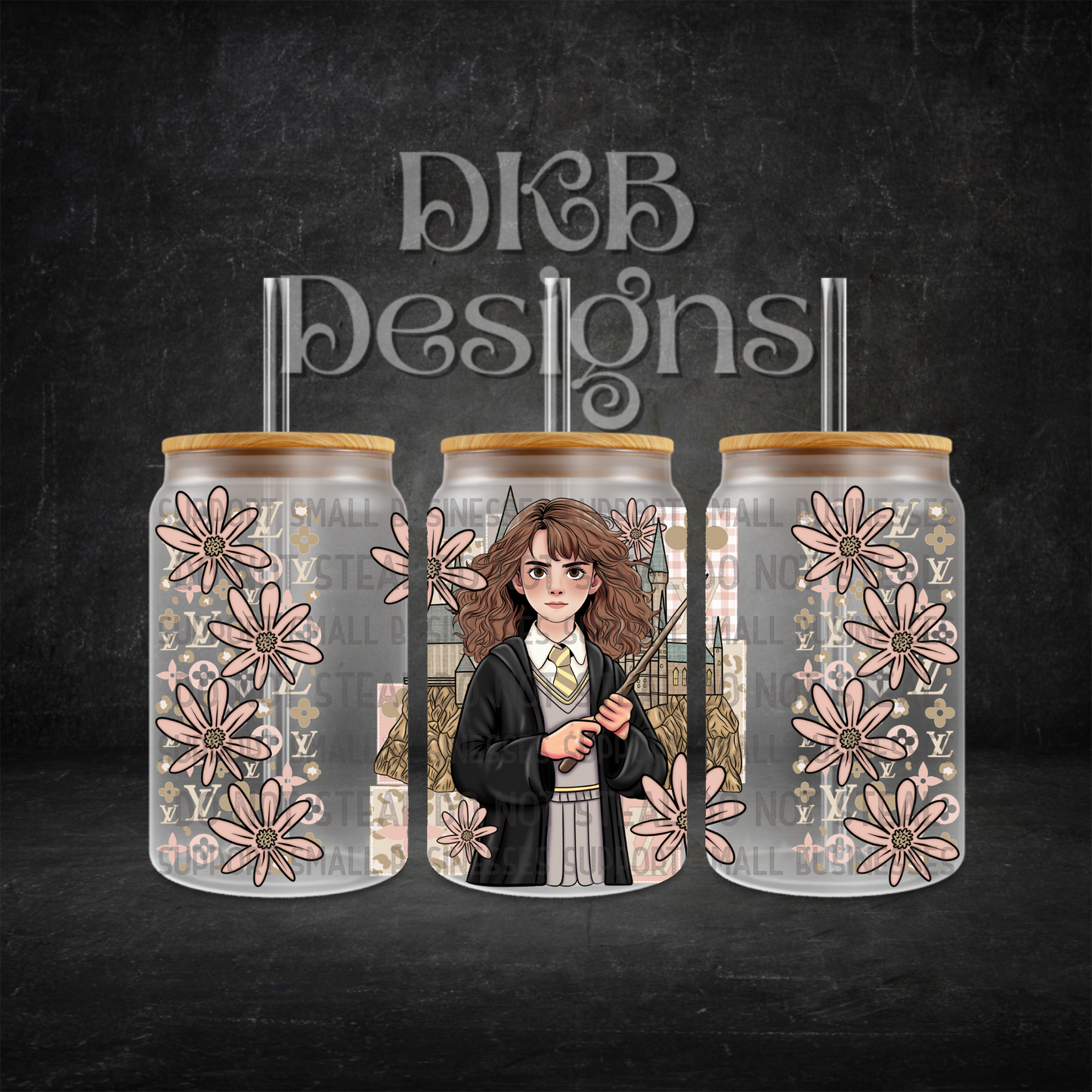 Luxury 16oz glass can UV DTF