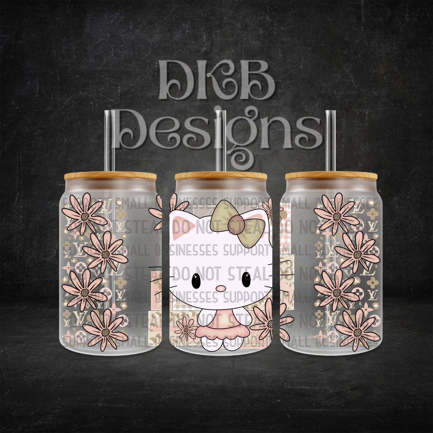 Luxury 16oz glass can UV DTF