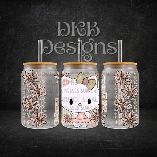 Luxury 16oz glass can UV DTF