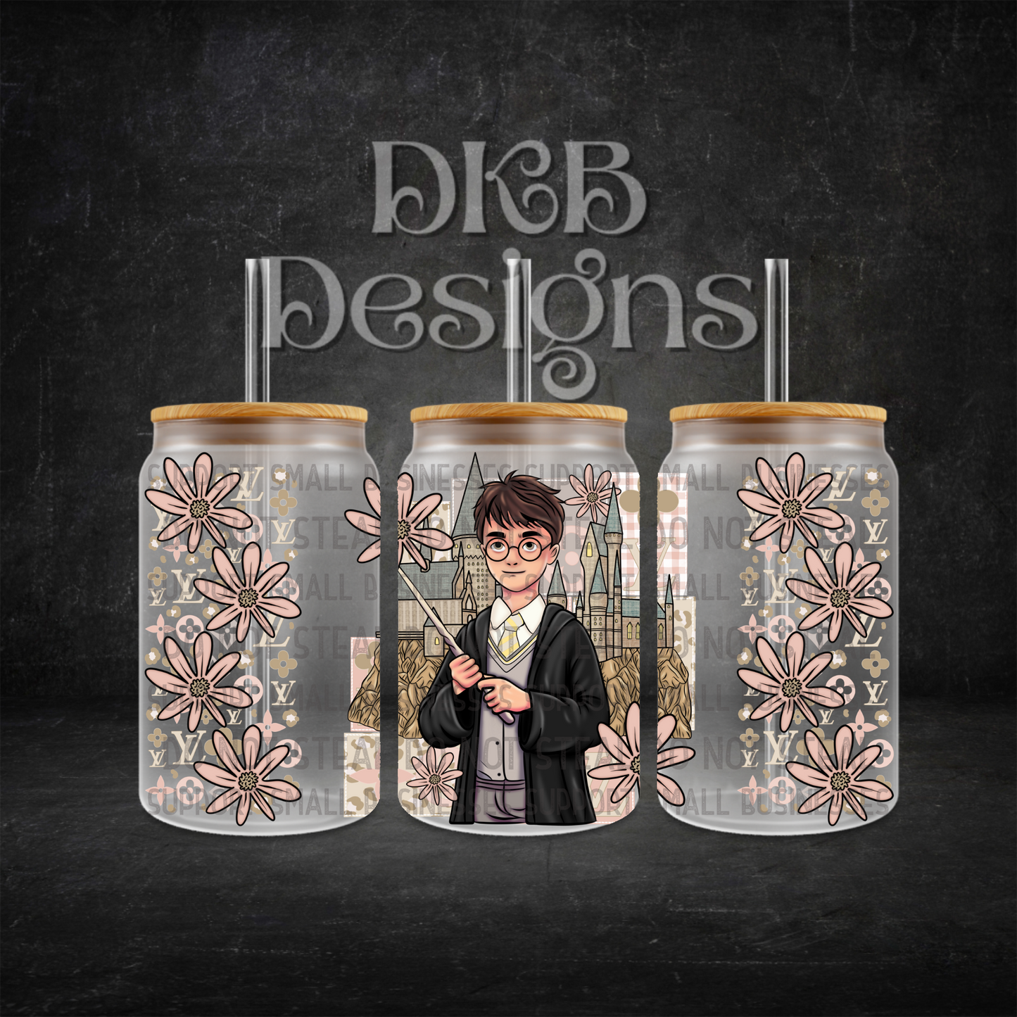 Luxury 16oz glass can UV DTF