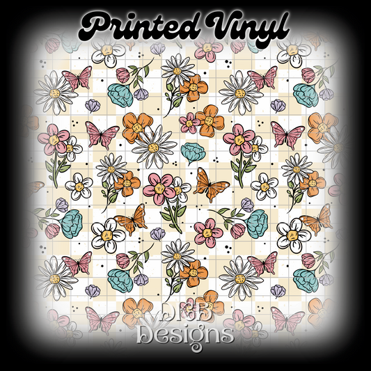 Spring florals Printed Vinyl
