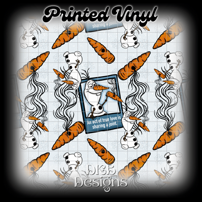 Snowman Printed Vinyl