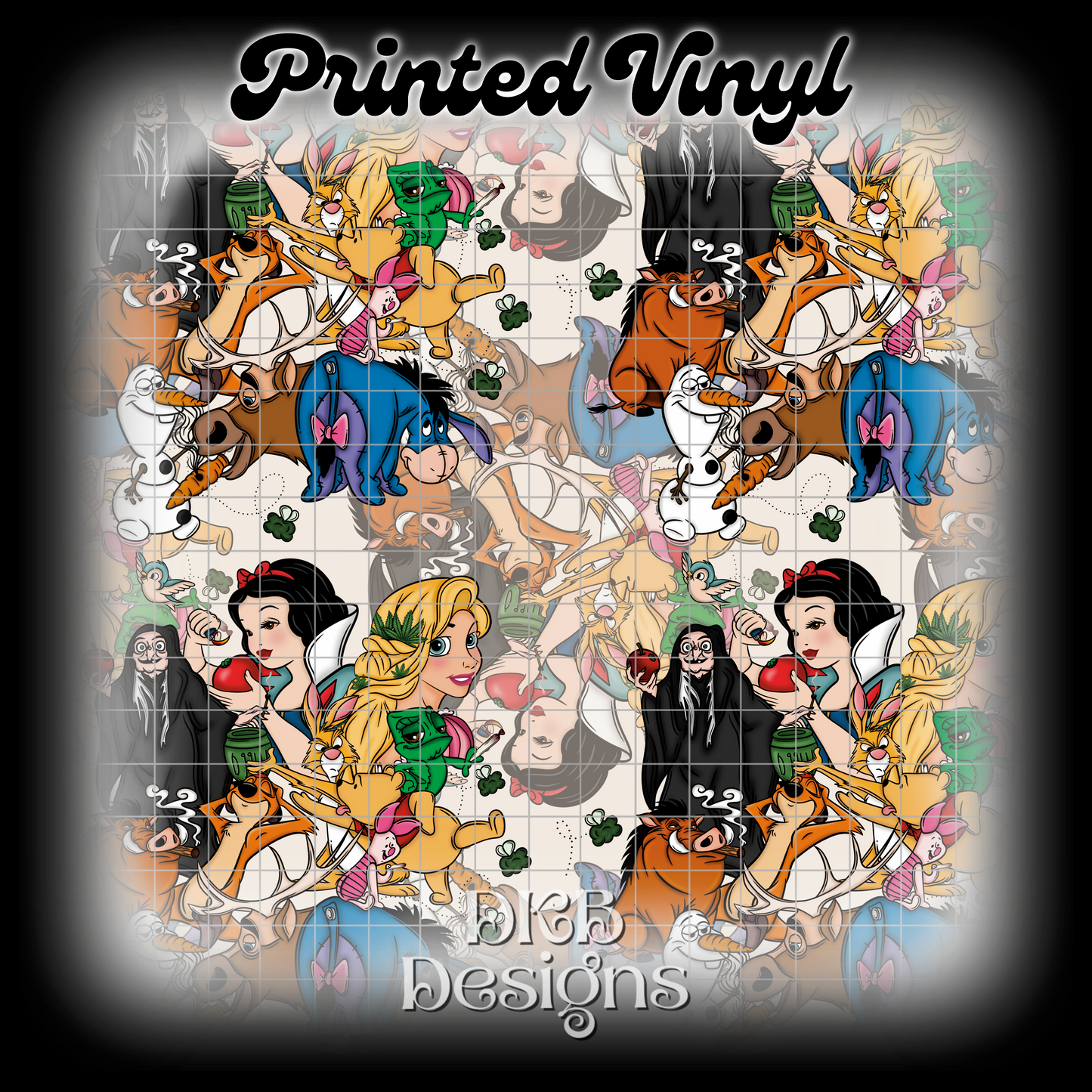 Character collage 420 Printed Vinyl