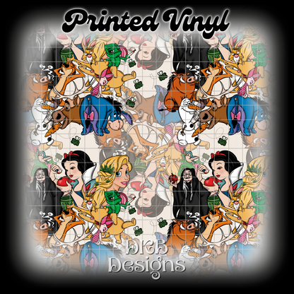 Character collage 420 Printed Vinyl