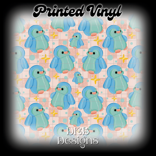 Penguin Printed Vinyl