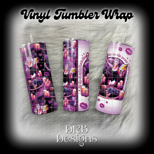 Tiffany vinyl tumbler wrap