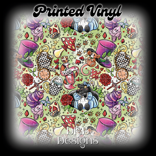 Critters in wonderland Printed Vinyl