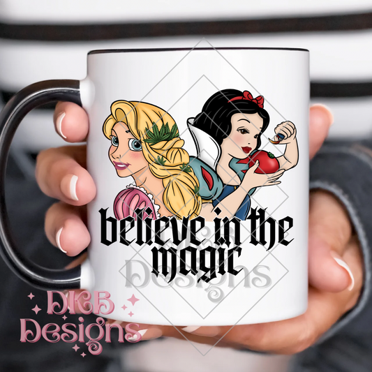 Believe in the magic black UV DTF