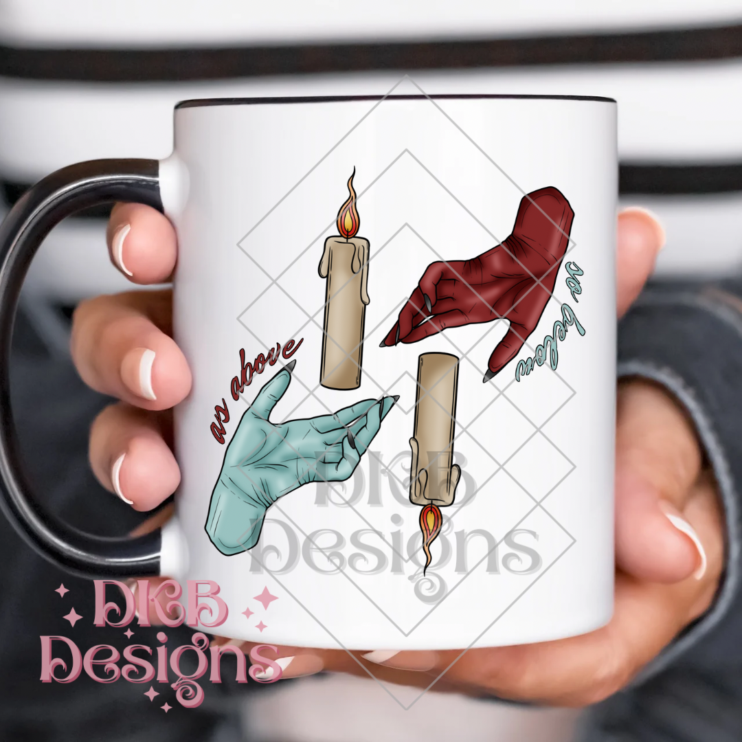 As above so below UV DTF