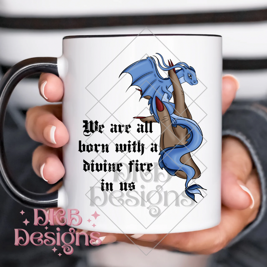 Divine fire blue 2 UV DTF