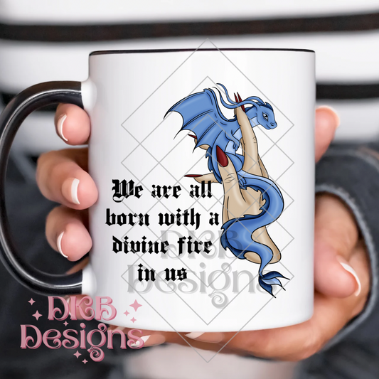 Divine fire blue 3 UV DTF