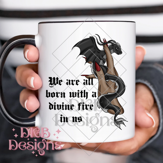 Divine fire black 2 UV DTF