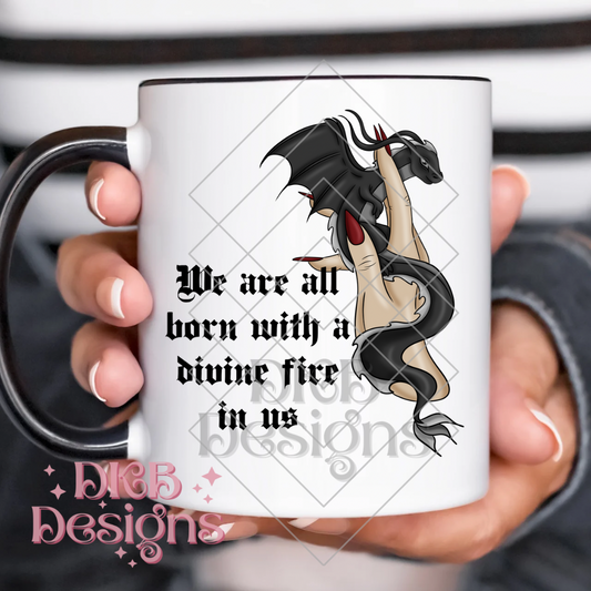 Divine fire black 3 UV DTF