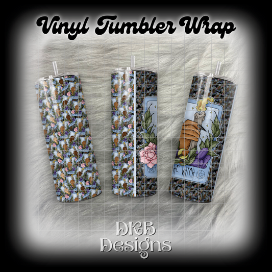 The witch 2 vinyl tumbler wrap