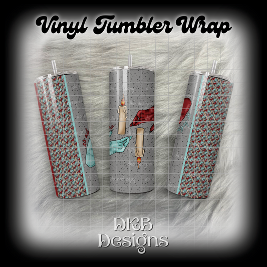 As above so below vinyl tumbler wrap