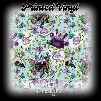Sea witch floral Printed Vinyl