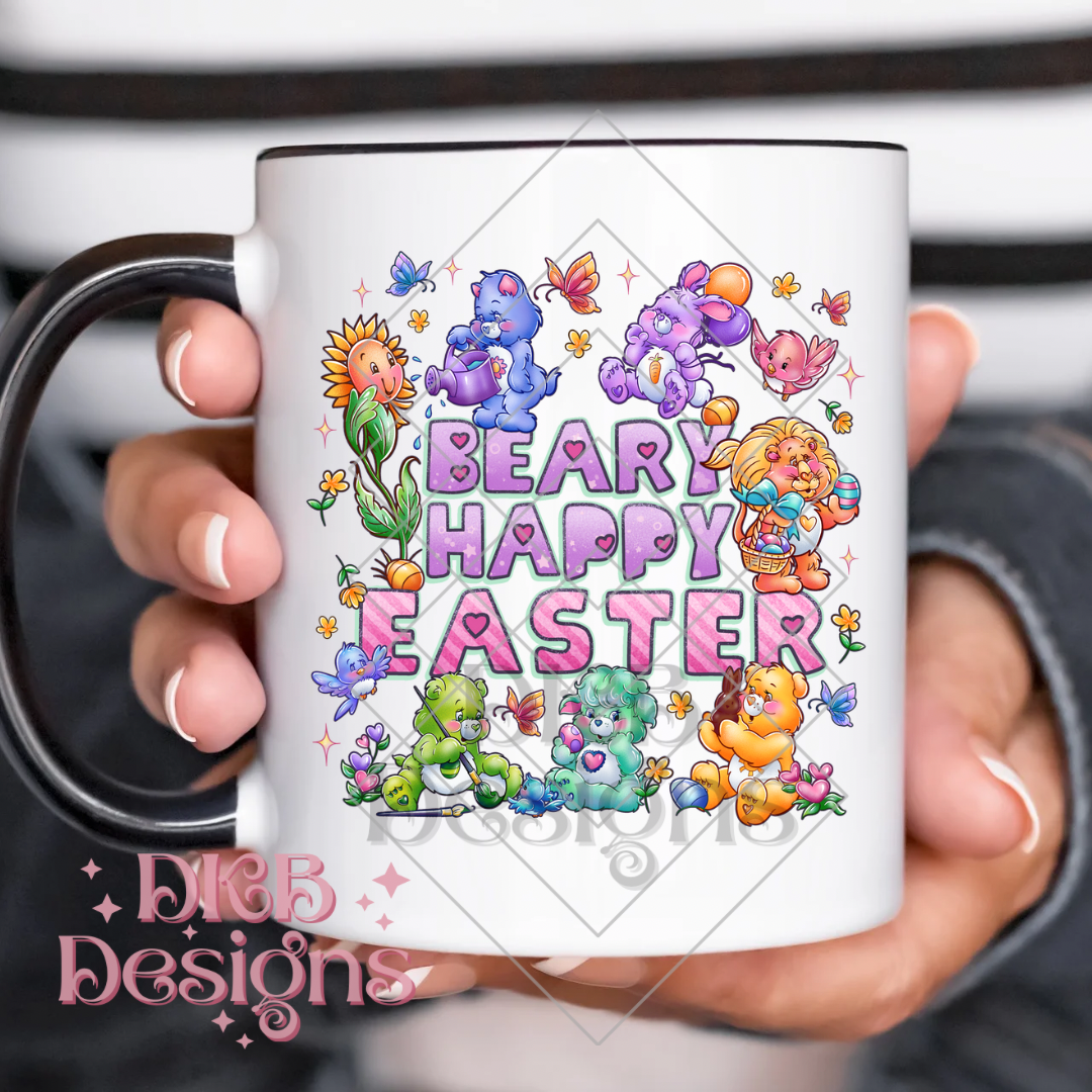 Beary happy easter UV DTF