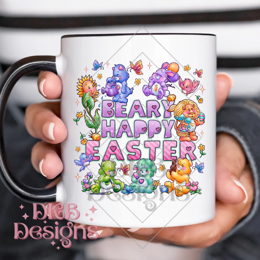 Beary happy easter UV DTF