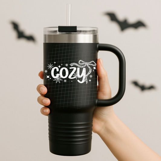 Lace cozy white UV DTF