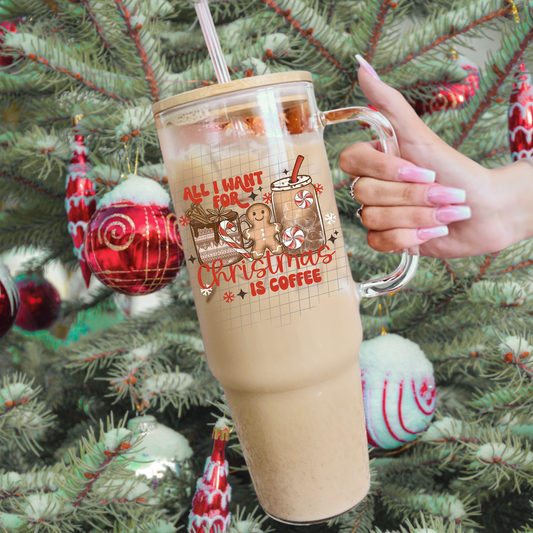 Christmas coffee UV DTF