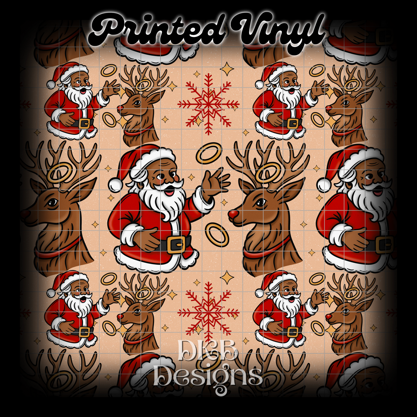 Snowball fight Printed Vinyl