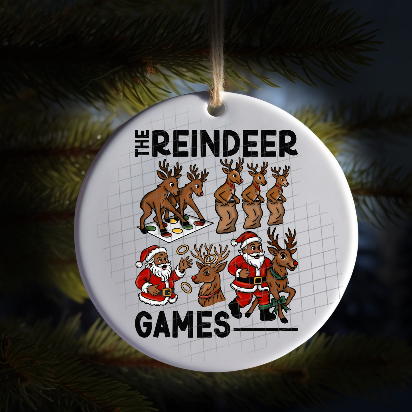 The Reindeer games black UV DTF