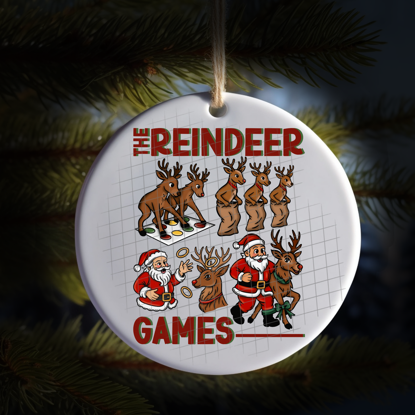 The Reindeer games red UV DTF