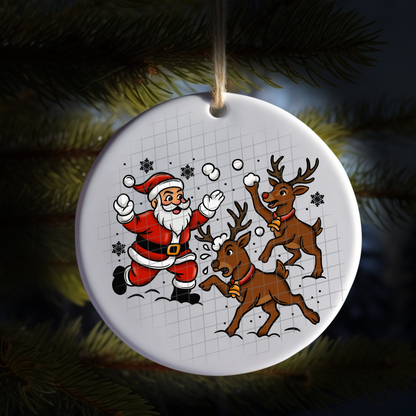 Snowball fight UV DTF