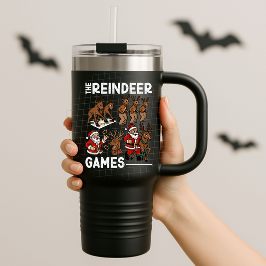 The Reindeer games white UV DTF