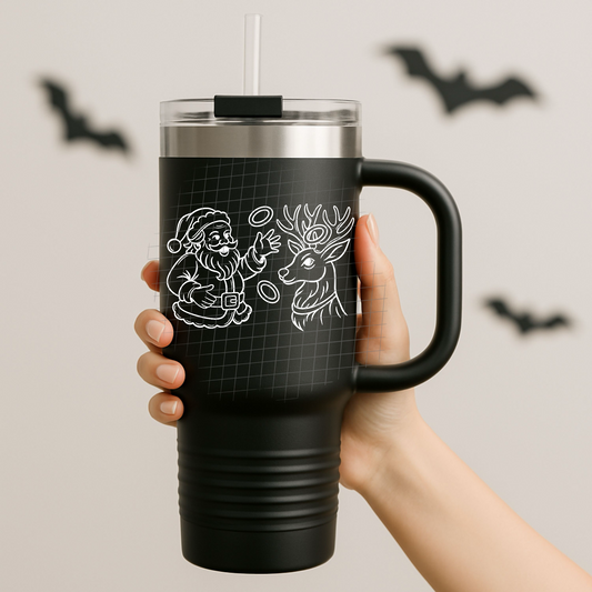 Ring toss white UV DTF