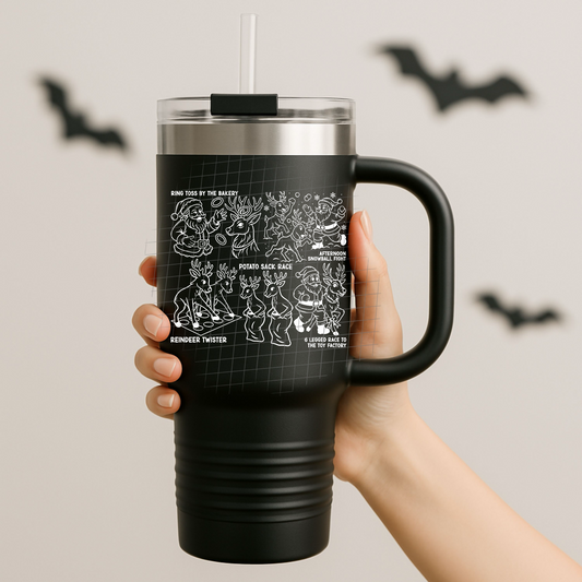 Reindeer games white UV DTF