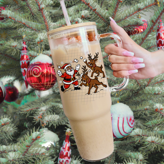 Snowball fight UV DTF