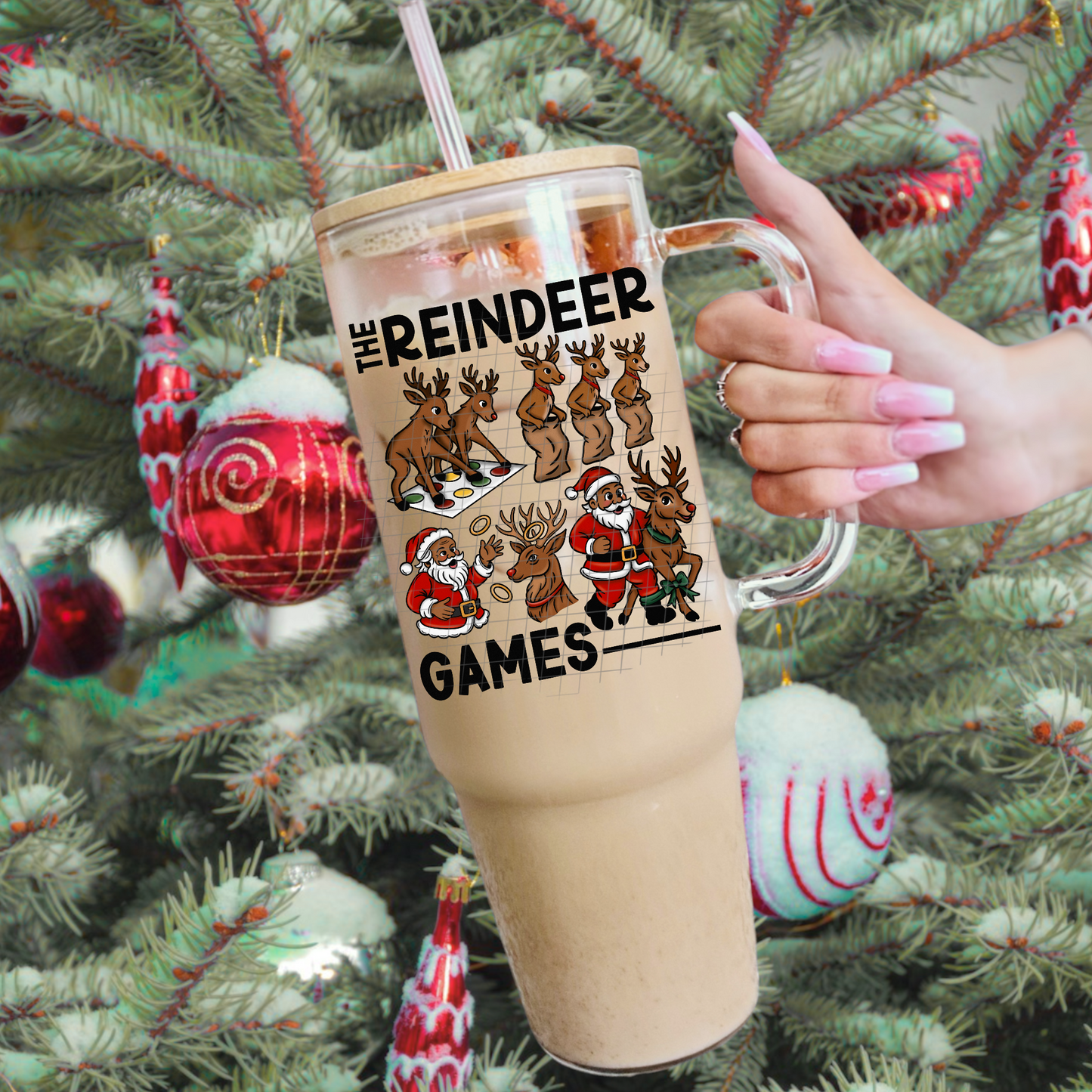 The Reindeer games black UV DTF