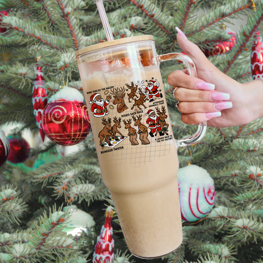 Reindeer games black UV DTF