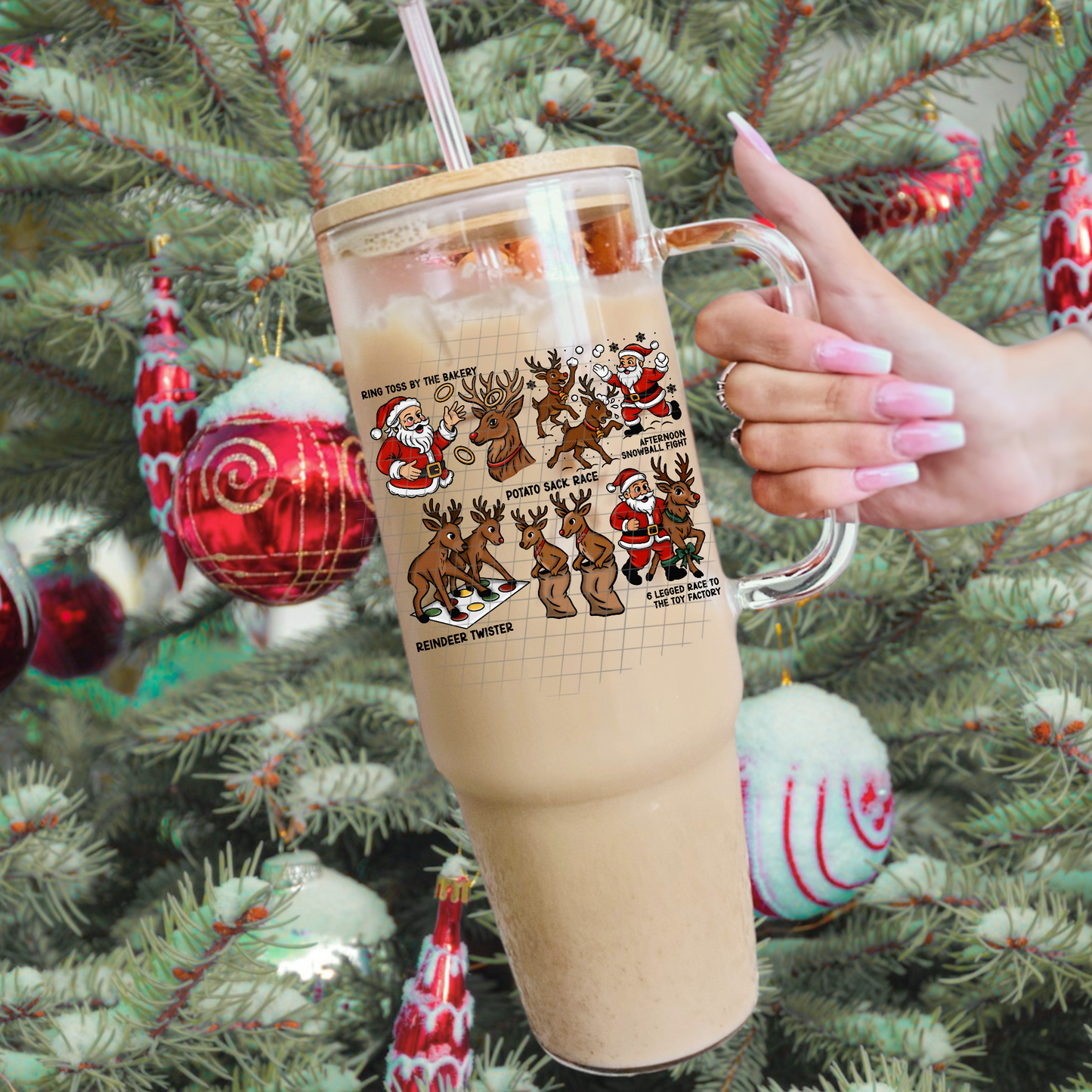 Reindeer games black UV DTF