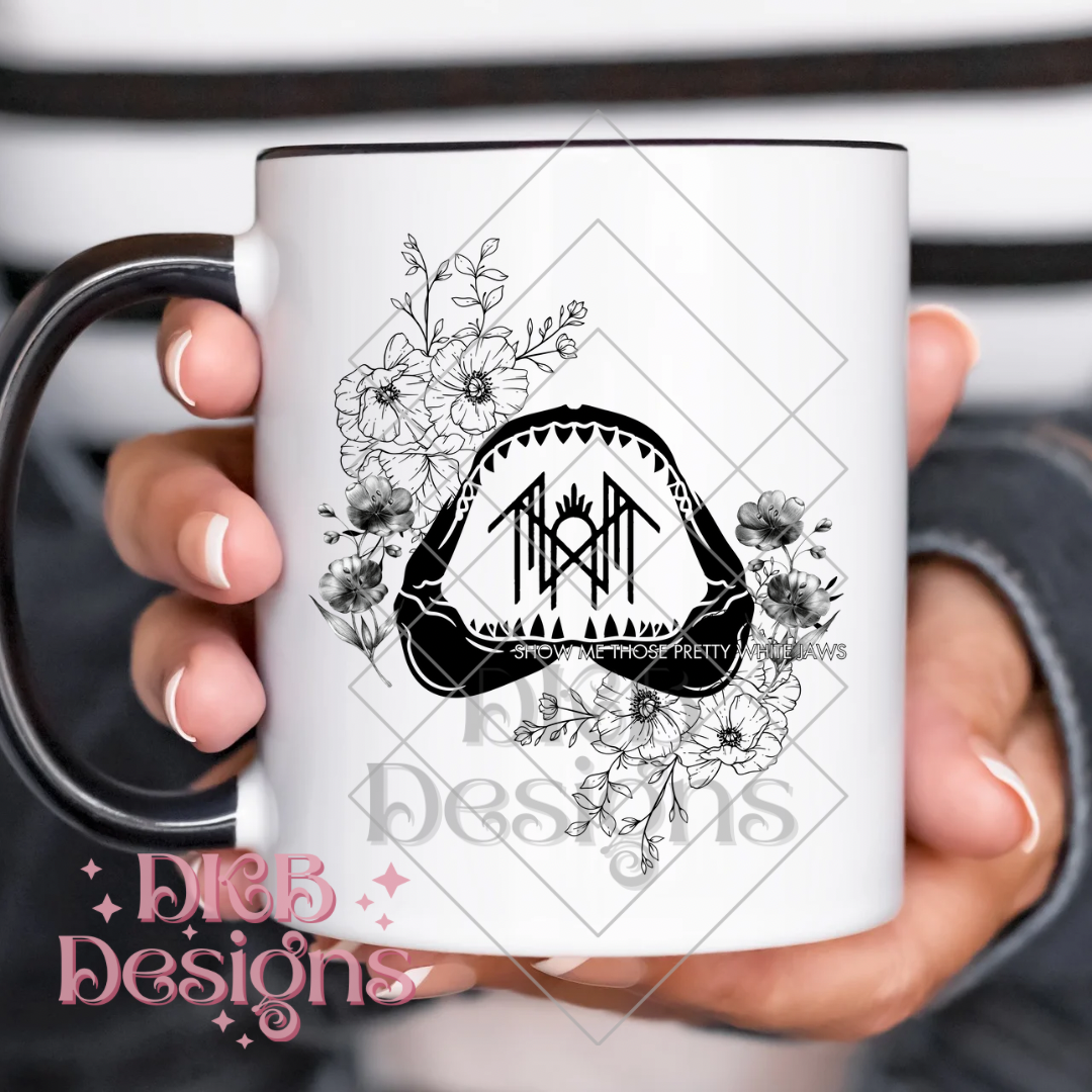 Pretty white jaws UV DTF