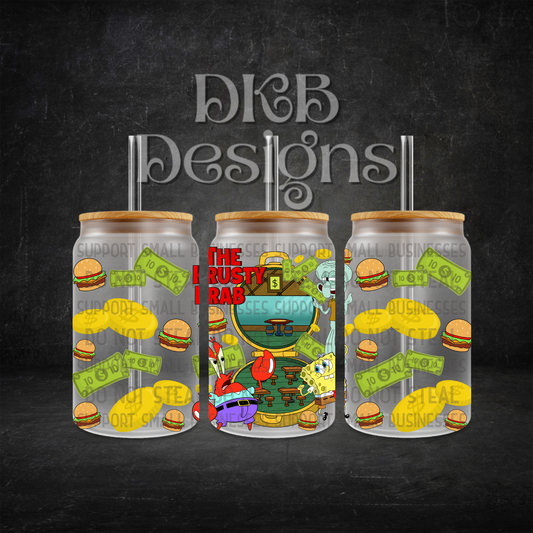 Pocket 16oz glass can UV DTF