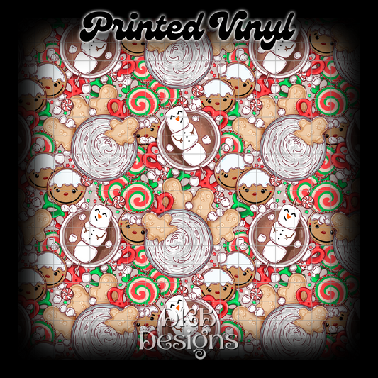 Holiday yummies Printed Vinyl