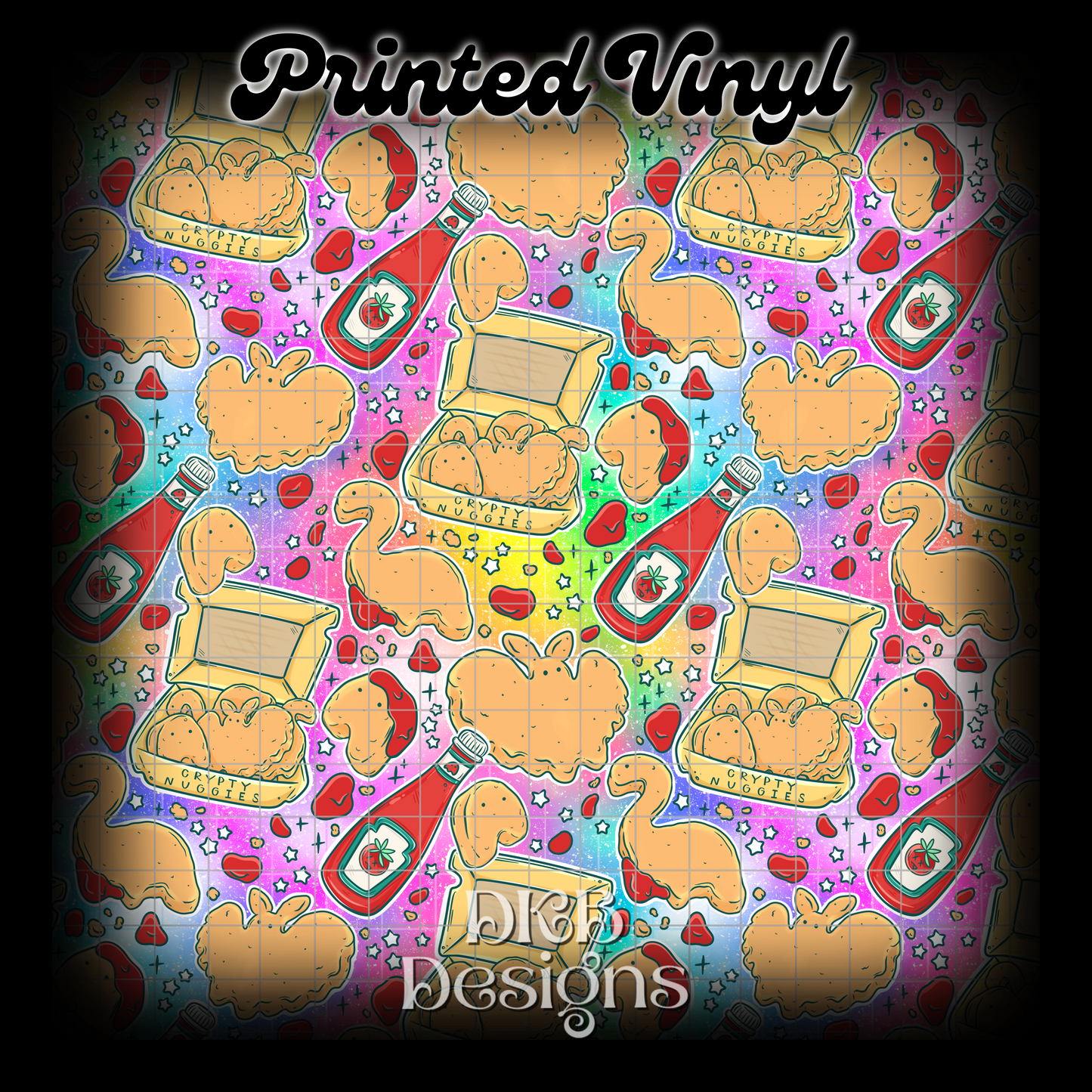 Crypty nuggies Printed Vinyl