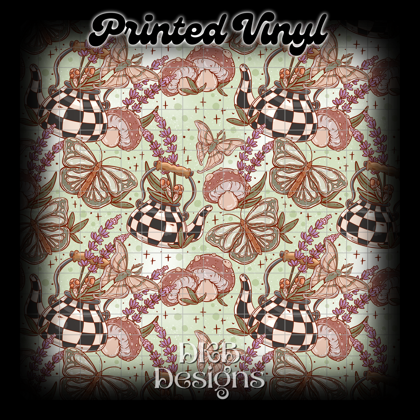 Cottage tea Printed Vinyl