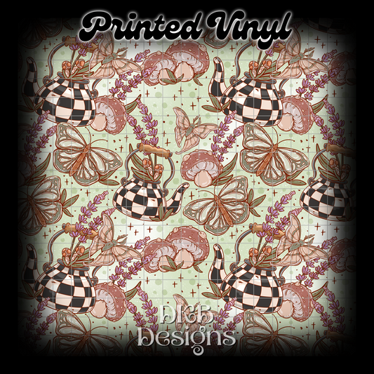 Cottage tea Printed Vinyl