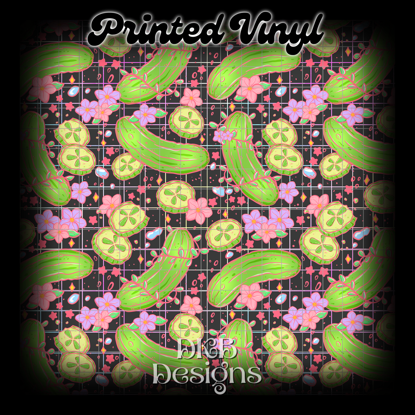 Pretty in Pickles Printed Vinyl
