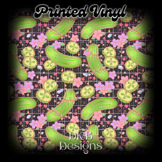 Pretty in Pickles Printed Vinyl