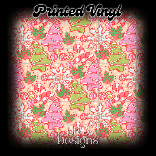 Christmas confections Printed Vinyl